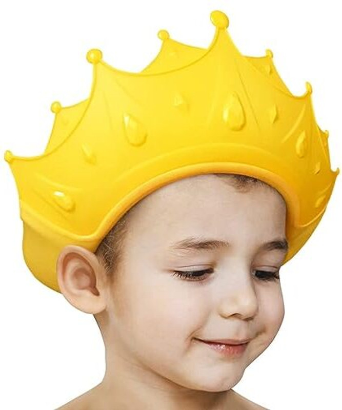NEWSPARSH Vina Adjustable Size Baby Shower Cap For Kids Baby Bath Head Protector Cap