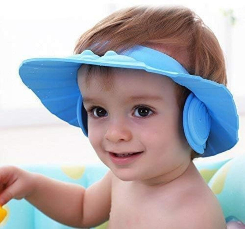 DHARA CREATION Eye & Ear Protection Adjustable Shampoo Hat for Kids Pack of 1