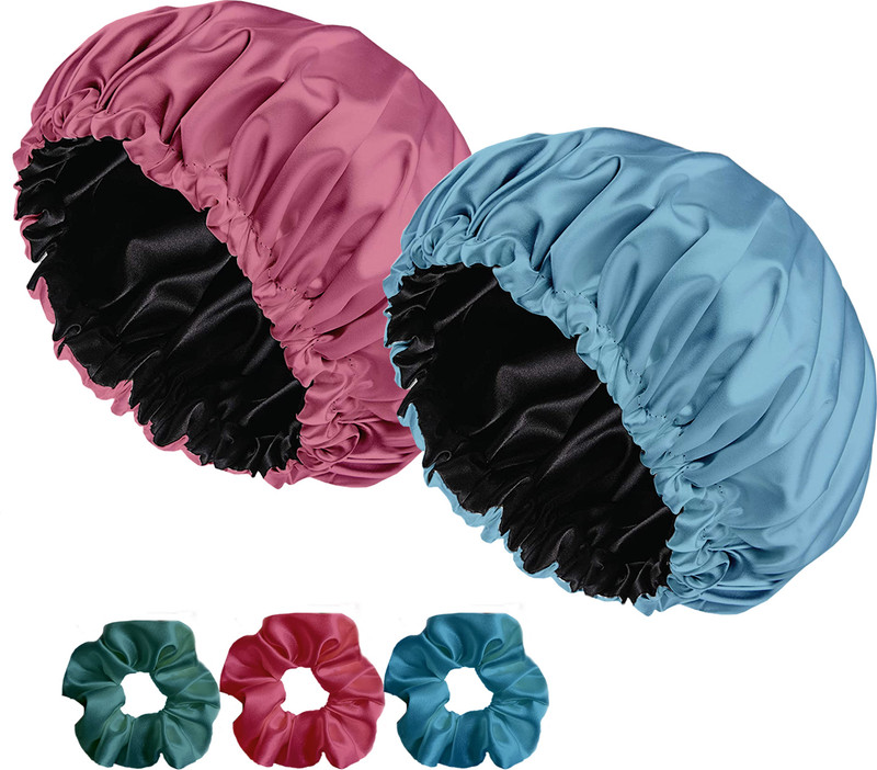 Avirons Silk Head Cap for Sleeping with free 3 Scrunches | Sleeping Cap