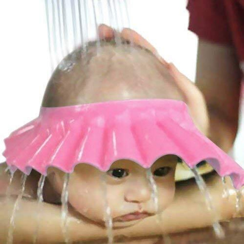 Heer Enterprises Soft Adjustable Baby Bath Visor Shampoo Shield Cap for Kids Hair Wash