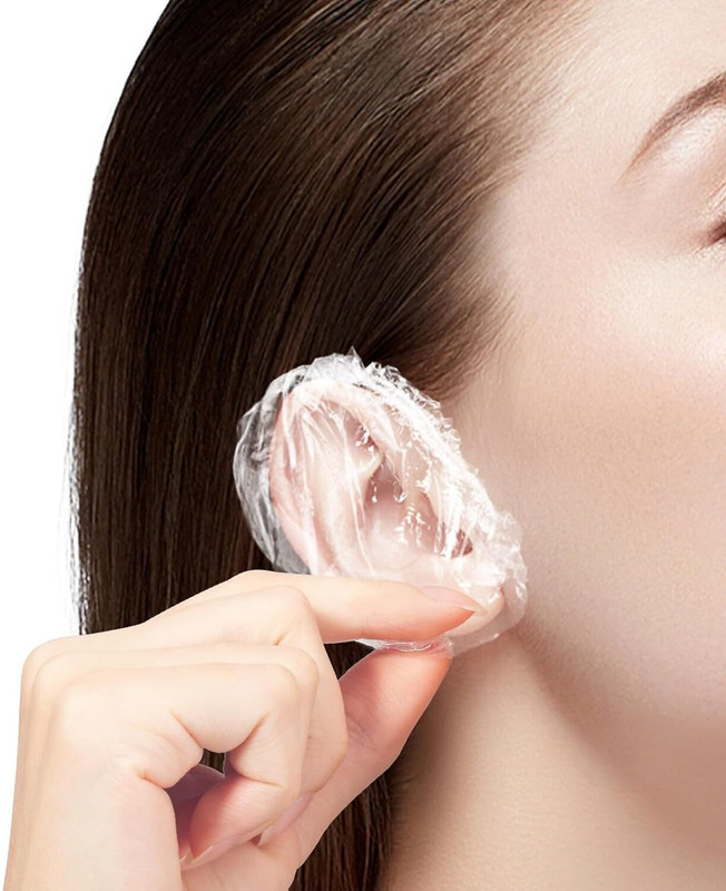 MOLLY MINX 100Pcs Ear Lobe Waterproof Hair Dye,Shower,Bathing Ear Protector Ear Cover Caps