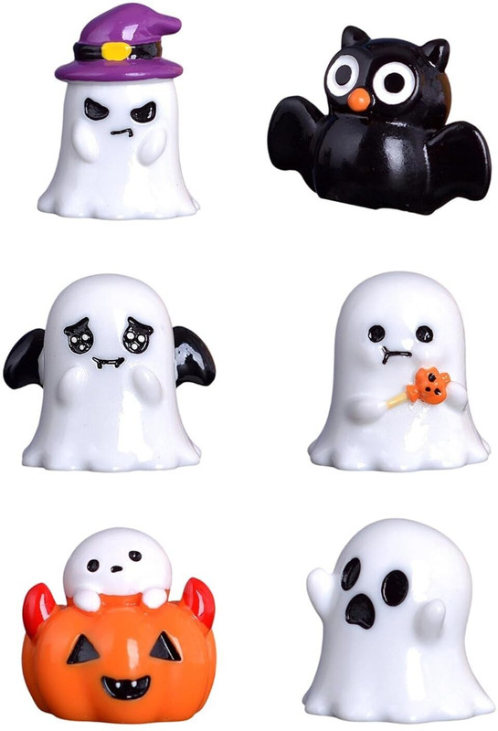 PMW 6 PCS Ghost Toys, Halloween Decor, Ghost Ornament NA Gag Toy