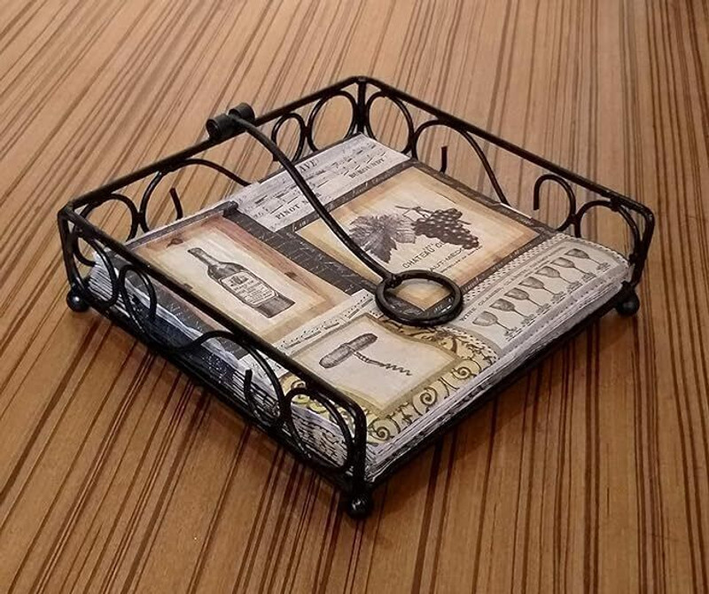 ELISHE Napkin Stand Tissue for Dining Table Décor Napkin Holder Dispenser Tissue Holder For Dinning Table Paper Dispenser