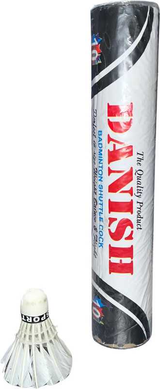 RAJESH SPORTS Badminton Feather shuttle cock (White) Pack of 10 Pcs Training & Practice Feather Shuttle - White(Fast, 79, Pack of 10)