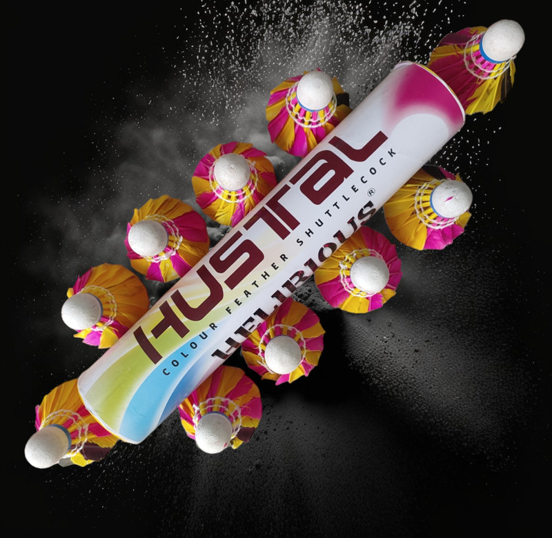 HELIRIOUS HUSTAL Feather Shuttle - Multicolor(Medium Fast, 78, Pack of 10)