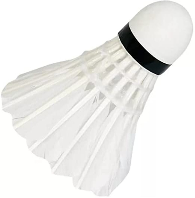 Winex Professional Feather Shuttle Cock Feather Shuttle - White(Medium Fast, 78, Pack of 10)