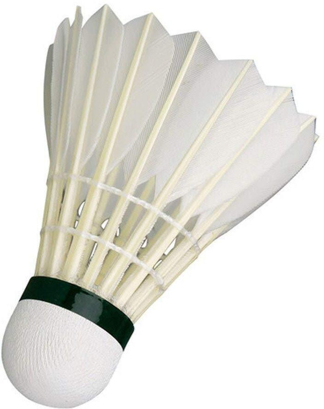 winexsports 550 Feather Feather Shuttle - White, Black(Medium Fast, 78, Pack of 10)