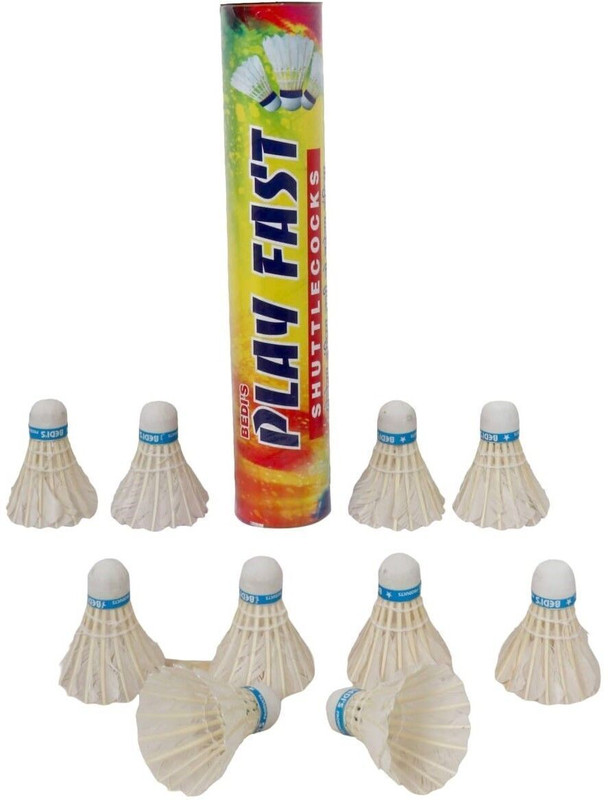 EAGLE Three Pcs Feather Shuttle Cork Feather Shuttle - White(Fast, 79, Pack of 3)
