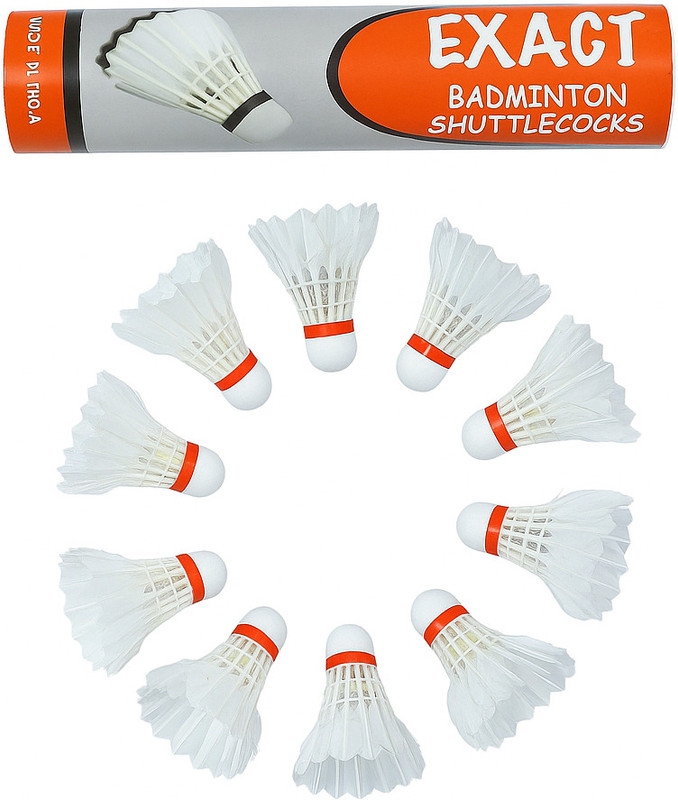 FHeavn Badminton Shuttle cocks Feather Nylon, White, Pack of 10 Feather Shuttle  - White(Fast, 79, Pack of 10)