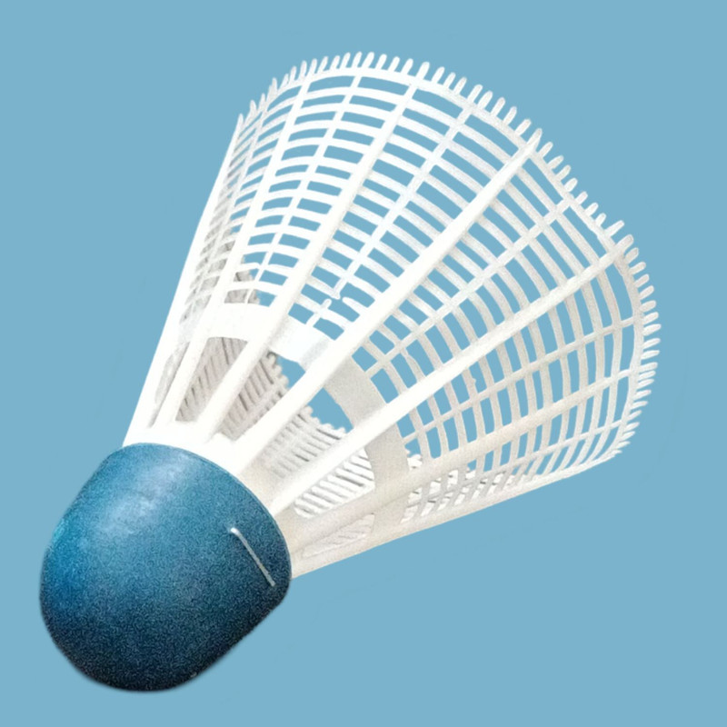Hitech Sales Durable Plastic Shuttlecock for Badminton Indoor & Outdoor Sports Use Plastic Shuttle  - Blue(Medium Fast, 78, Pack of 12)