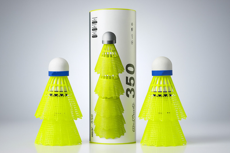 Happiory Harvansh 350 White Cap Nylon Shuttlecock (Green), Badminton Nylon Shuttle  - Green(Medium, 77, Pack of 6)