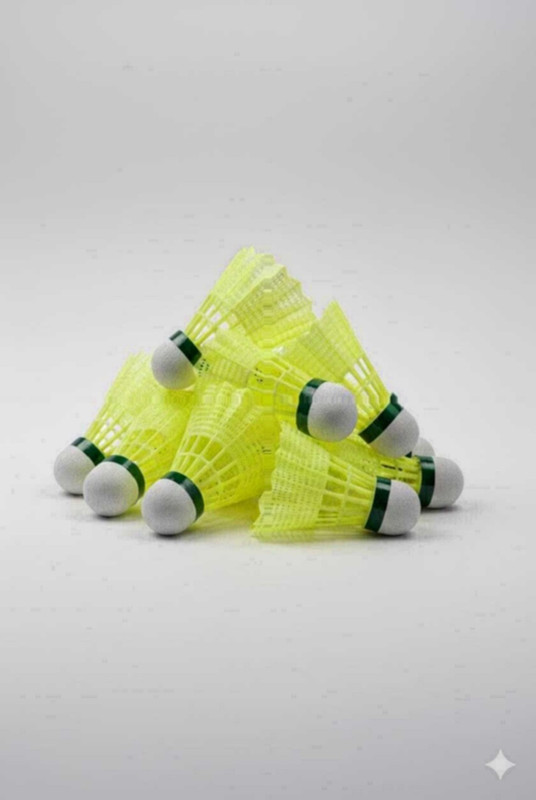 SS GONEX Shuttlecock 12 PCS Plastic Shuttle  - Green(Fast, 79, Pack of 12)
