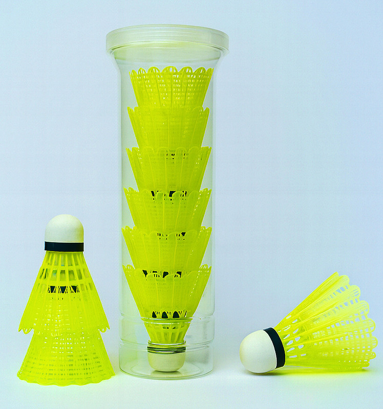 Vortex AFK SPORTS - 77 , (Nylon Shuttlecock) Nylon Shuttle  - Yellow(Medium, 77, Pack of 6)