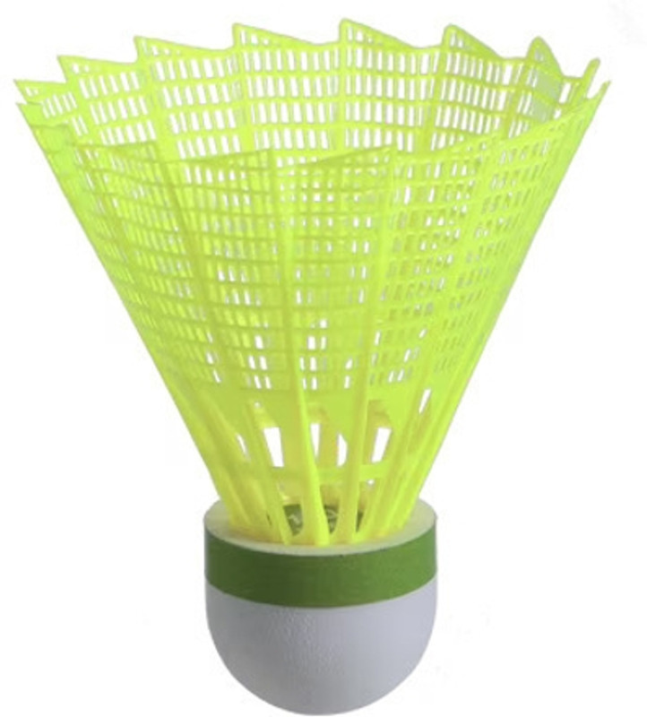 KRISSDIL Plastic Shuttlecock Pack of 6 pcs 2 different color Plastic Shuttle  - Orange, Green(Fast, 79, Pack of 6)