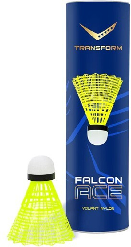 Transform FALCON - ACE Nylon Shuttle - Yellow(Medium, 77, Pack of 1)