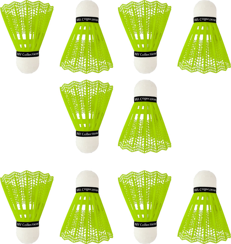 NV COLLECTION Lightweight plastic shuttle for consistent indoor and outdoor play Plastic Shuttle - Multicolor(Medium, 77, Pack of 10)