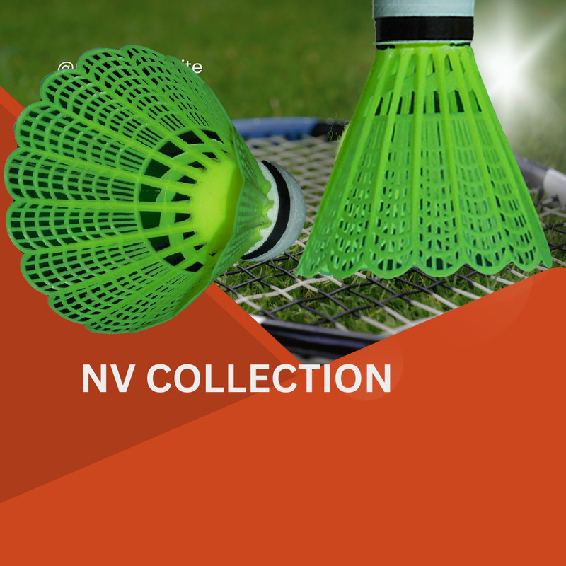 NV COLLECTION Premium Plastic Shuttlecock Stable Flight & Fast Recovery Plastic Shuttle  - Multicolor(Medium, 77, Pack of 10)
