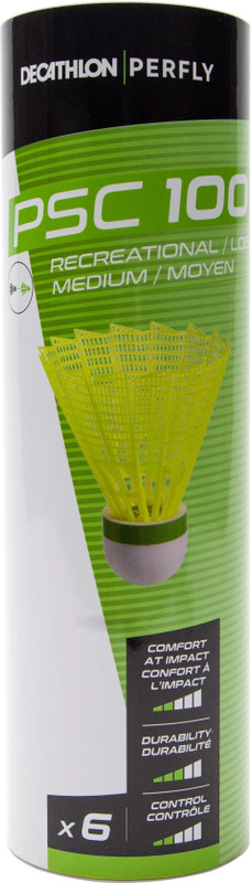KRISSDIL PERFLY Plastic Shuttlecock-Yellow Slow 6 PCS COMBO Plastic Shuttle  - Yellow(Slow, 75, Pack of 1)