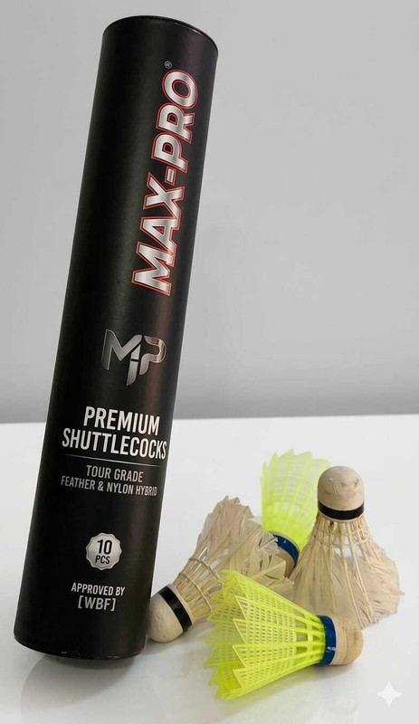 prince mart MAX PRO Feather Shuttle  - White(Fast, 79, Pack of 10)