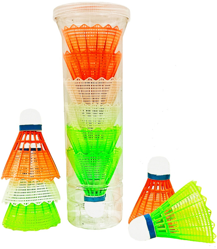 AFK SPORTS 001 Plastic Shuttle  - Green(Medium, 77, Pack of 6)