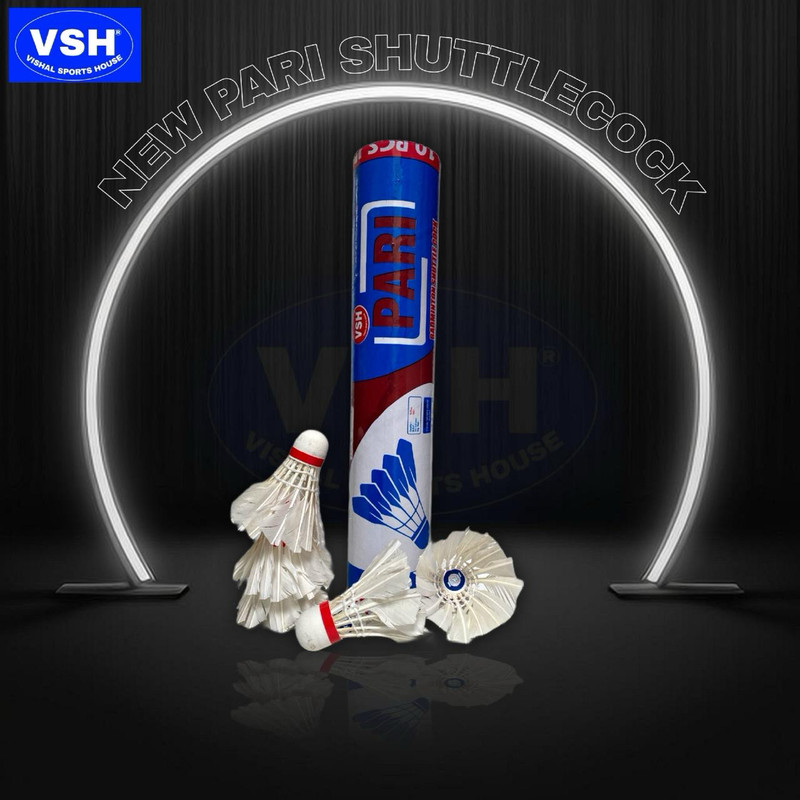 vsh vishal spports house Shuttle cock Feather Shuttle  - White(Medium, 77, Pack of 10)