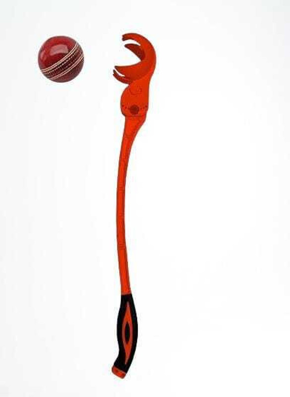 Aryan Sports Side Arm Cricket Ball Thrower Leather Ball Thrower (Orange) Sidearm Ball Thrower(Orange)