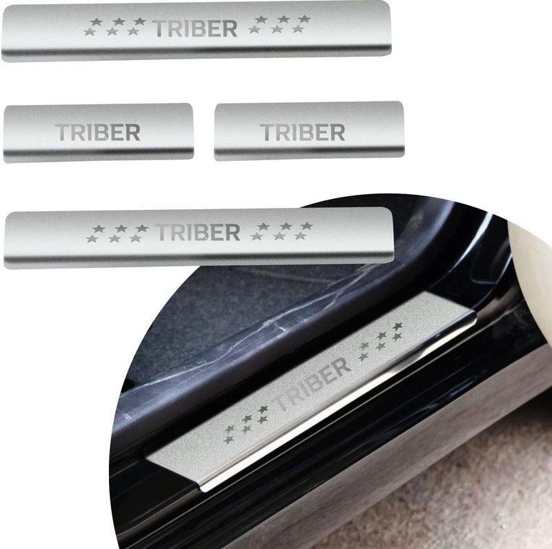 CARXTREME Renault Triber Foot Step Compatible For All Models (4 Pcs) Door Sill Plate