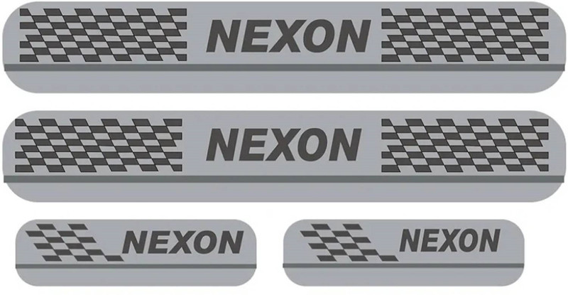 KAMSONIX NEXON 4 PSC SCUFF PLATE Door Sill Plate ( SILL GUARD ) Door Sill Plate