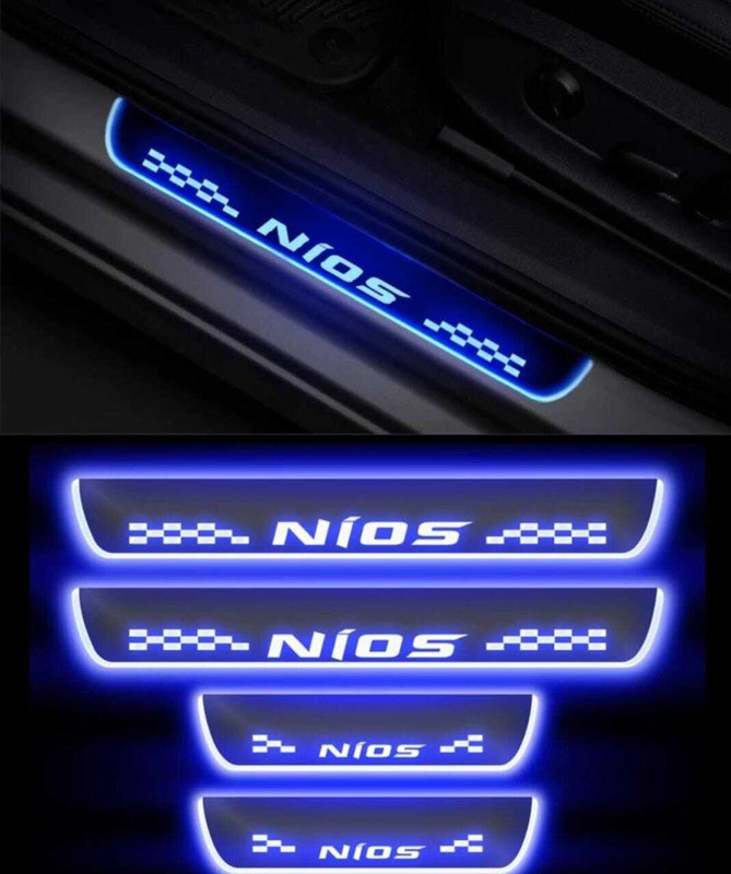 RohanEshop Hyundai Grand i10 Nios car door foot step led sill scuff plate Door Sill Plate