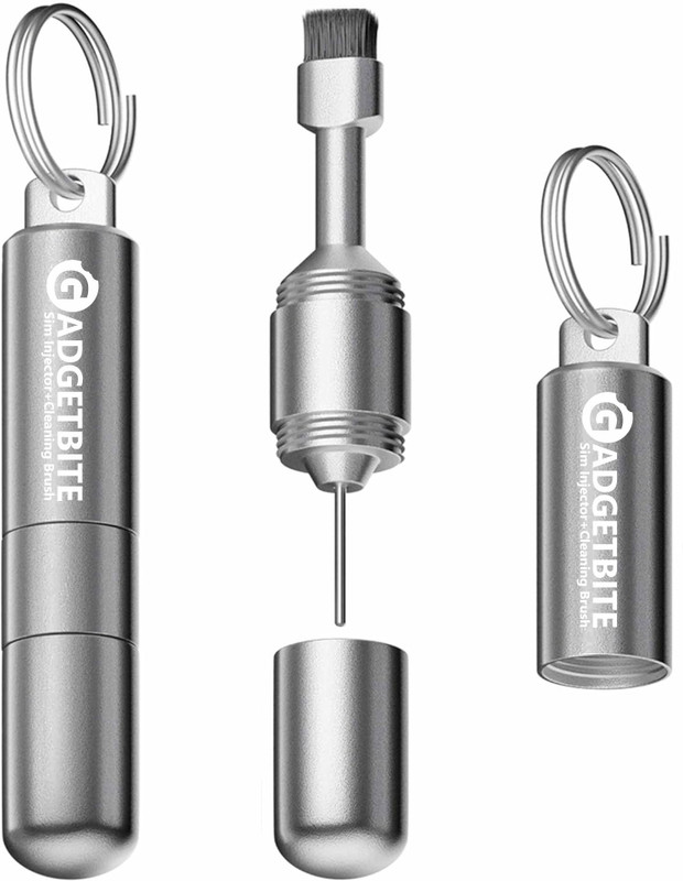 GadgetBite Premium SIM Ejector Pin with Mobile Cleaning Kit for iPhone Android Devices Sim Adapter(Stainless Steel)