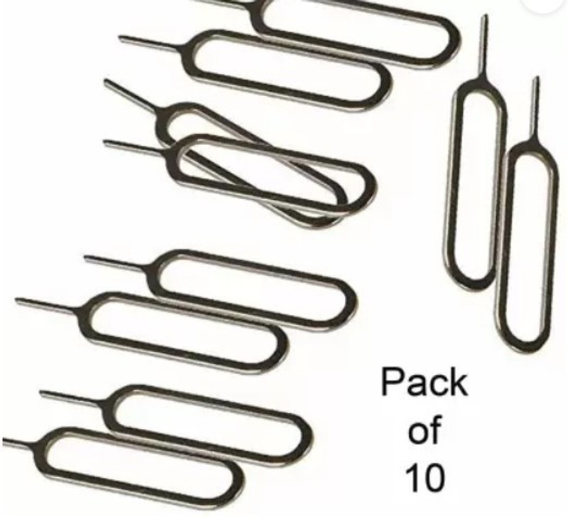 greengrow Sim Card Ejector Pin for All Smartphones(Multipieces - Pack of 10) Sim Adapter Sim Adapter(stainless steel)
