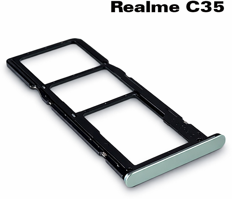 amox Sim Card Tray(Compatible With Realme c35 ( lightskyblue ) RMX3511 Sim Card Tray Sim Tray Holder Sim Slot)