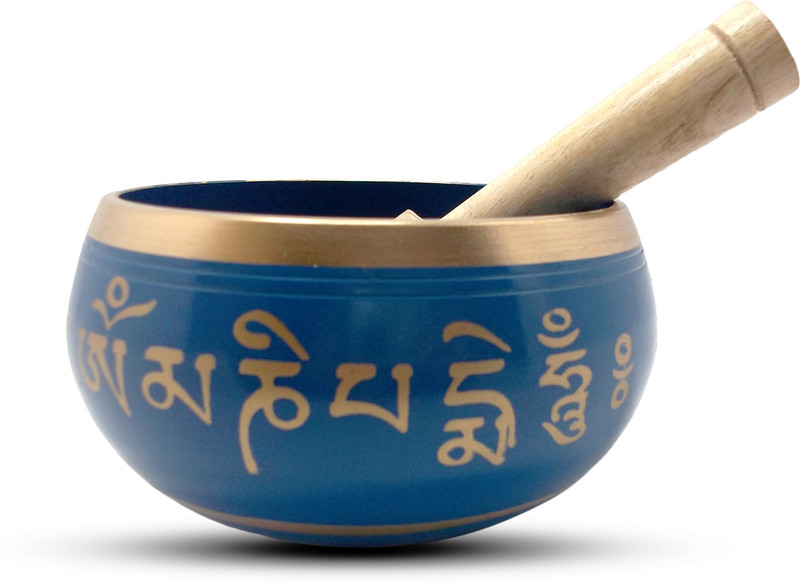Uv Creation Tibetan Singing Bowl 3.5 Inch Meditation Bowl Blue Color Singing Bowl
