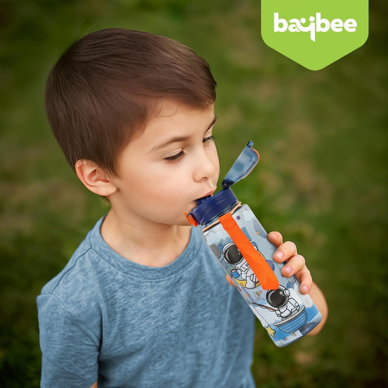 baybee Space 700ml Sipper Bottle for Kids, BPA Free Anti-Spill Sipper Water Bottle(Blue)