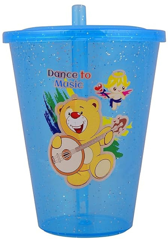 sbaprime Sipper Glass with Lid for Kids(Multicolor)