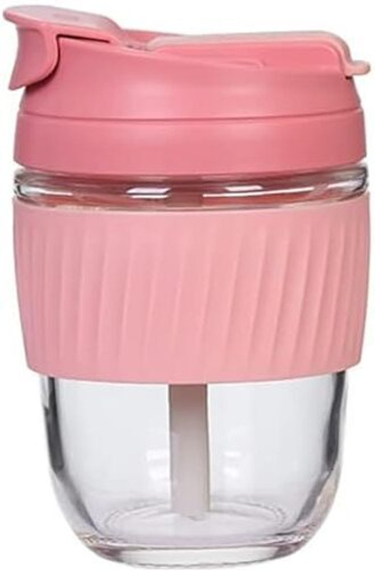 TRK IMPEX Sipper with lid and Straw Coffee Mugs for Juice, Cocktail Home Office & Travel(Multicolor)