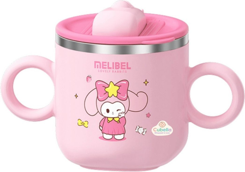 Cubella wrapped in love Melibel Lovely Rabbit Sipper Cup – 250 ml(Pink)