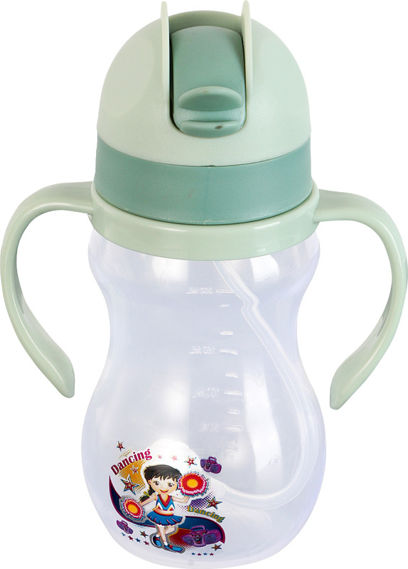 Sukhson India Little Champ Baby Sipper with Soft Silicone Straw & Lid cover for Kids(Green)
