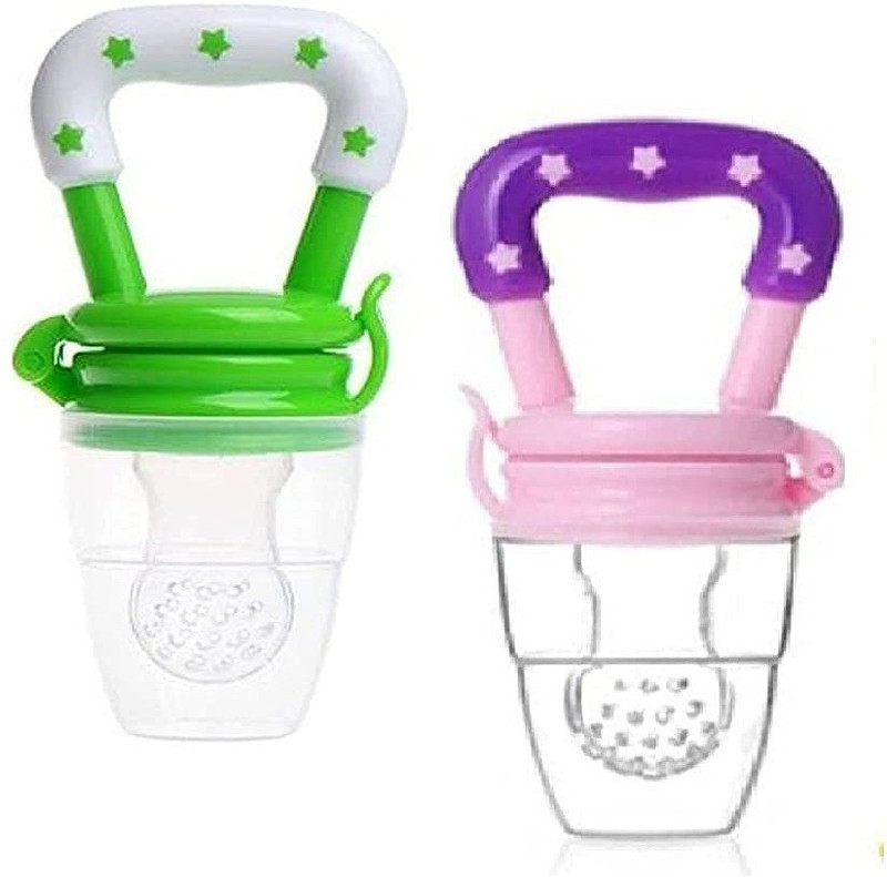 Chote Janab baby fruit rattle for citrus fruits ,bpa free(Green, Pink)