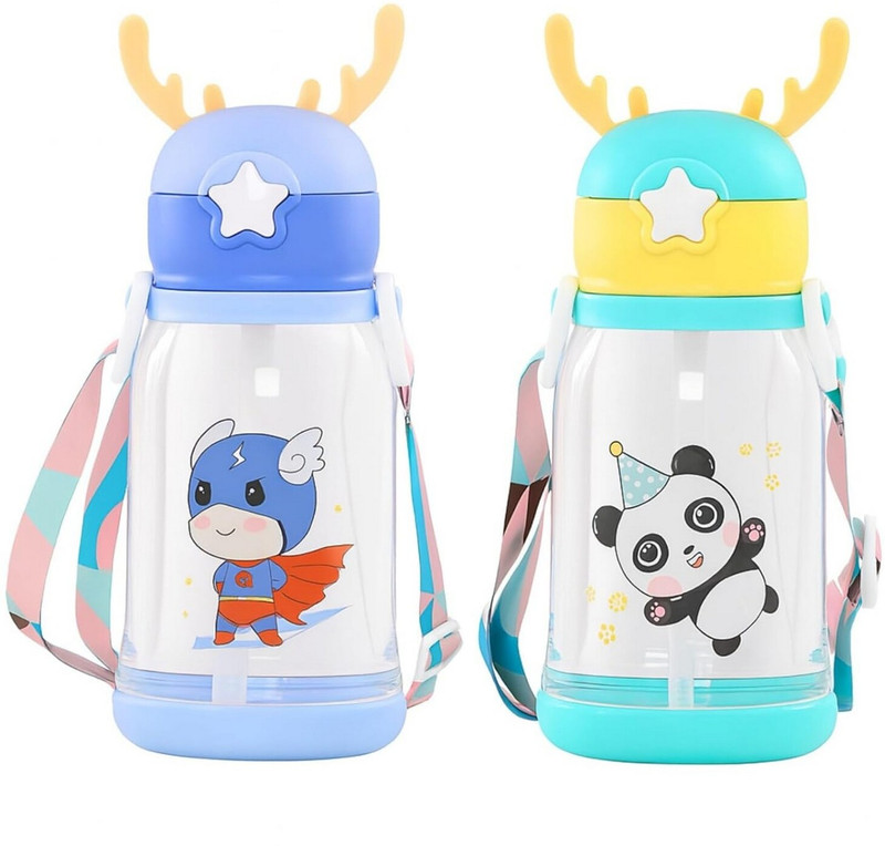 RBGIIT UniMallow Baby Sipper Cup with Soft Straw and Comfortable Shoulder Strap(Multicolor)