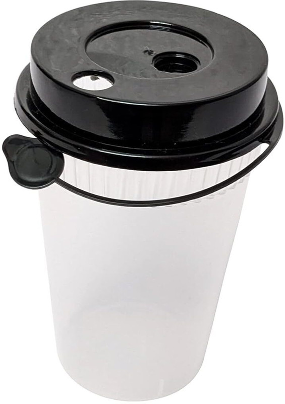 V4L Plastic Sipper Glass with Lid 250ml- for Beverages Coffee, Shakes 25 pc(Transparent)