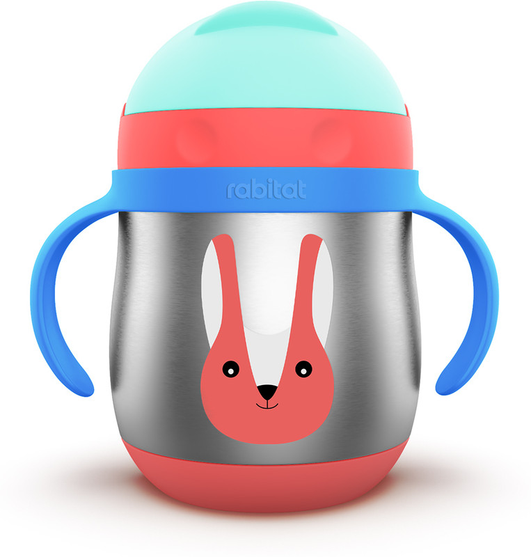 Rabitat First Step Gravity Sipper I Stainless Steel Sippy Cup for Babies/Toddlers/Kids(Bunny Boo)