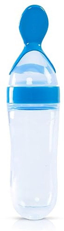 Goyoo Shark Doo Silicone Baby Feeder Food Dispensing Spoon Cereal Feeding Spoon Bottle(Multicolor)