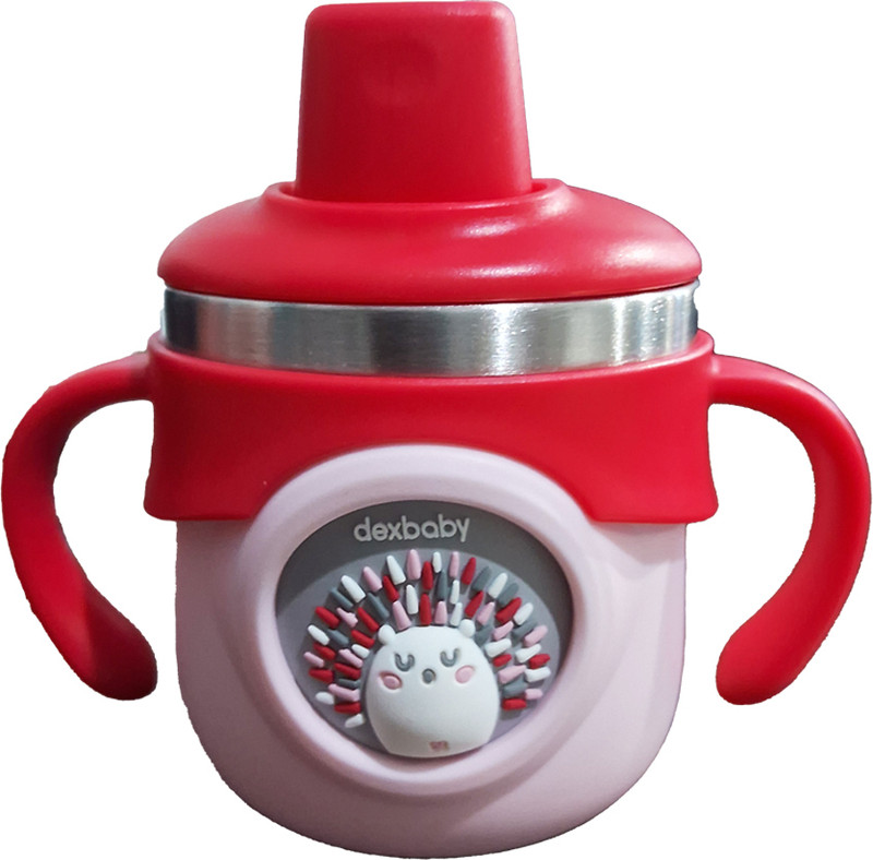 Chinmay Kids Baby Stainless Steel Milk Feeding Travel Baby Water Bottles With Straw for Kids(Red)