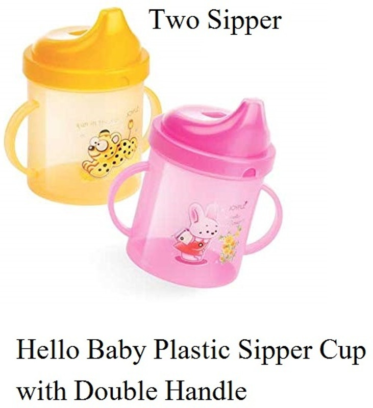 chapo Baby Sipper Cup with Double Handle Bpa freele with Led -2(multicolur)