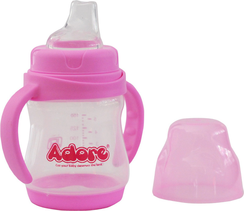 Adore Giggle Baby Spout Sipper - BPA Free - Food Grade Silicone(Pink)