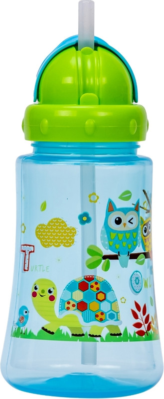 Adore Skoozy Sports Straw Sipper with Retractable Head - 250ml(Blue)