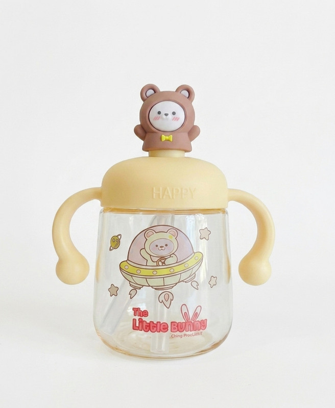 BABY AURA Baby Sipper 250 ml Bottle(Beige)