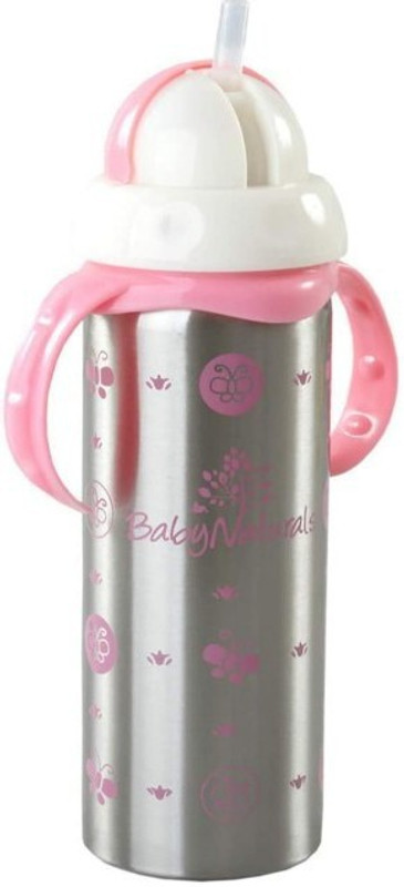 Ganpati store Steel Sipper Bottle for Kids Sipper Bottle with Straw Sipper School Bottle(for Kids Pink)