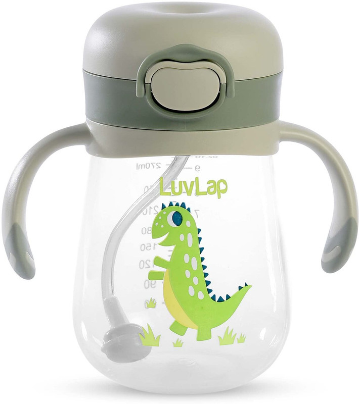 YASH Baby Bite Resistant Soft Silicone weighted Straw Sipper Cup with Handle(Multicolor)